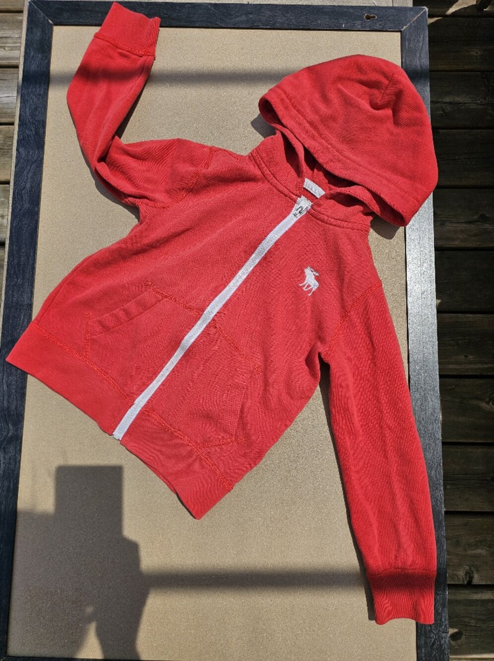 Abercrombie Kids Red Full Zip Hoodie | Size 5/6